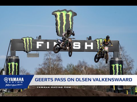 Jago Geerts Pass on Thomas Olsen at MXGP of The Netherlands