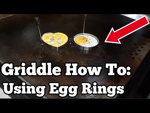 Quick tips for using egg rings on your griddle! Featuring the Steelmade Griddle-Garrett the Griddler