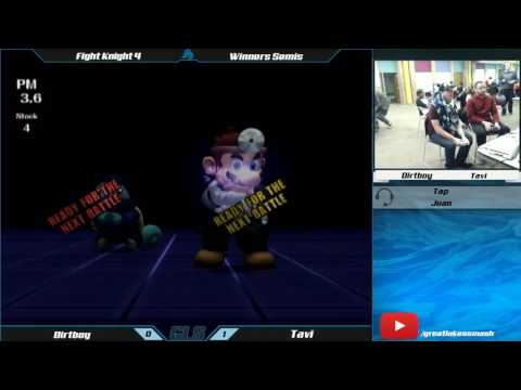 Fight Knight 4 Project M Singles Winners Semis - Dirtboy (Squirtle) vs. Tavi (Mario)