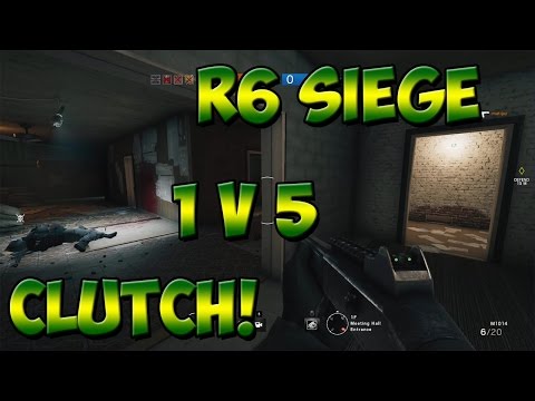 1v5 CLUTCH! + DOUBLE ACE! - Rainbow Six Siege [Croatian Commentary]