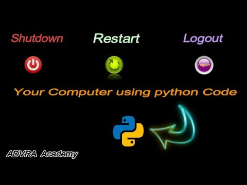Shutdown Restart Logout Your Computer Using Python Python Community Advra