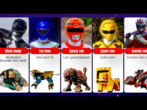 All LION ZORDS And MECHA IN Power Rangers & Super sentai 