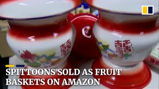 Spit bowls marketed as fruit baskets on Amazon for up to 20 times the local price