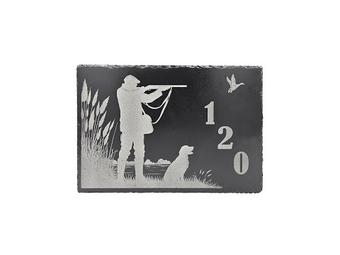 Hunting Themed Slate House Sign