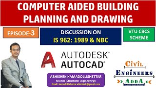 Computer-Aided Building Planning and Drawing |Discussion on  IS 962 and NBC | VTU | Ep - 3