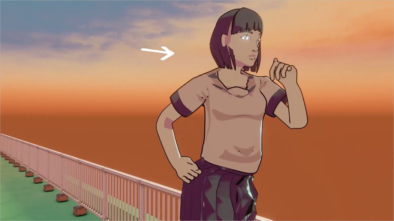 髪の毛失敗談 (3DCG)