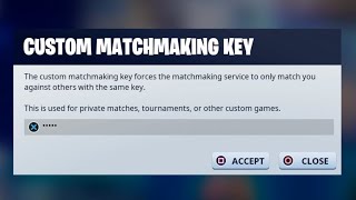 How to make a Fortnite Private Match in 2022| Custom Matchmaking | Create a Custom Matchmaking Ke