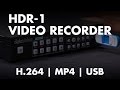 Introducing Datavideo HDR 1 H 264 MP4 Video Recorder With HDMI Input