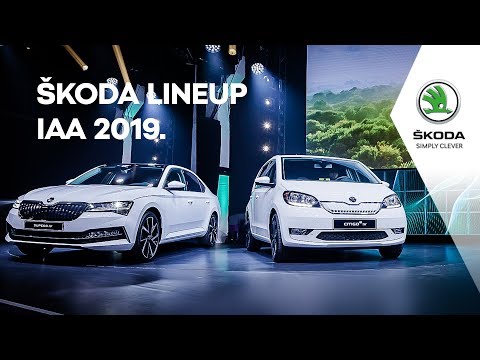 ŠKODA lineup IAA 2019.