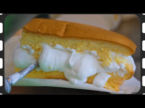 Amazing ! How to make giant castella / korean street dessert food