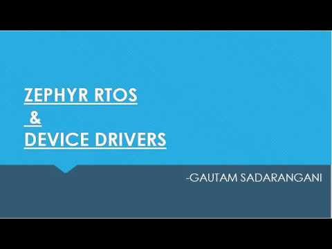 ASU CSE 530 Zephyr Device driver and PCI infrastructure 1