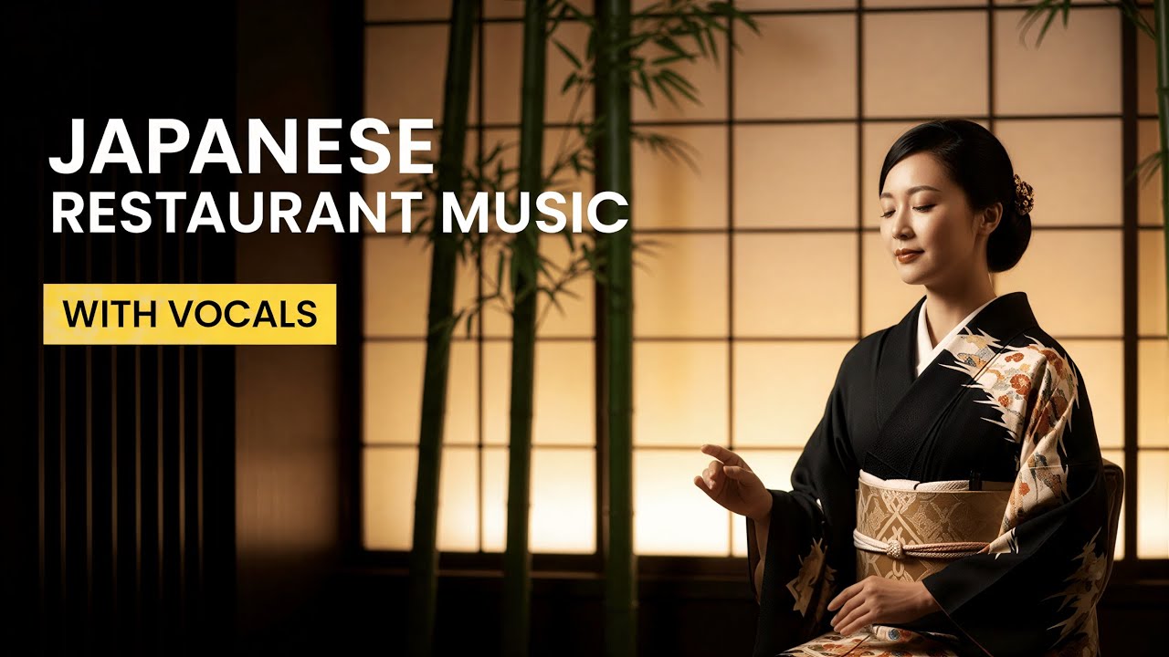 Modern Japanese Restaurant Music | 10 Hours Beautiful J-Pop Background Songs with Vocals