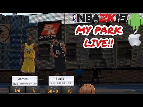 NBA 2K19 MOBILE MY PARK LIVE!!