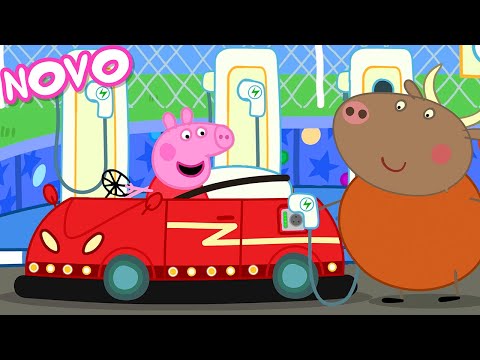 Capa de Peppa Pig Português Brasil | Carro Elétrico | NOVO Contos da Peppa Pig