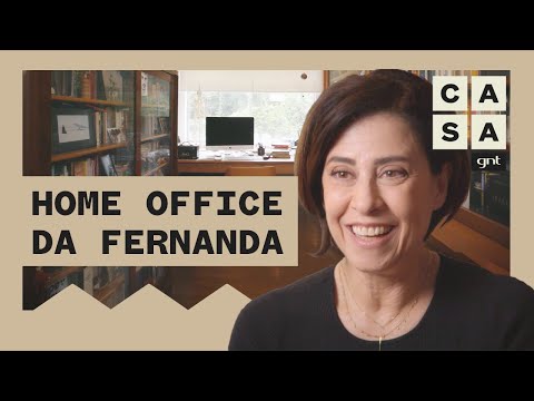 Fernanda Torres mostra o escritório de seu apartamento no Rio de Janeiro | Lar