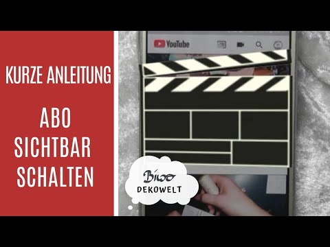 Kleine Anleitung Wie kann ich mein Abo sichtbar machen