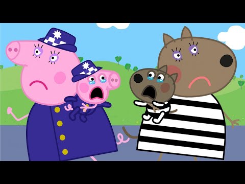 Mummy Pig Police Vs Mummy Dog Thief | Peppa Pig Funny Animation