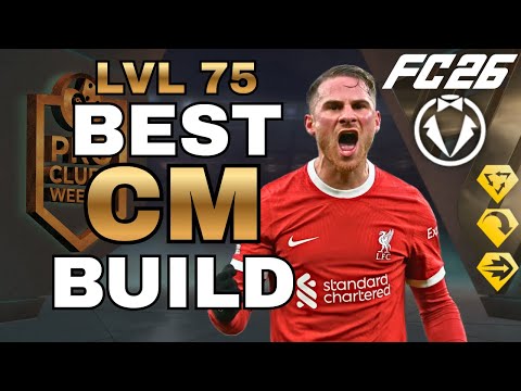 BEST CENTRE MIDFIELDER BUILD *MAX LEVEL 75* | EA SPORTS FC 26 CLUBS BALLER BUILD