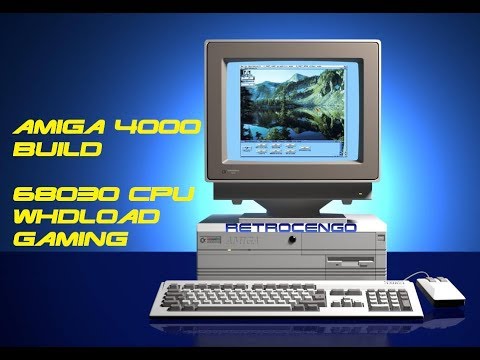 Commodore Amiga 4000 Build. 68030 WHDLoad gaming setup with 16GB CF card and Gotek drive