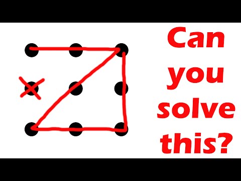 Can you solve this puzzle? Nine dots, four lines challenge