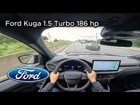 2024 Ford Kuga ST-Line 1.5 Turbo EcoBoost (186 hp) - POV Test drive On the German Autobahn