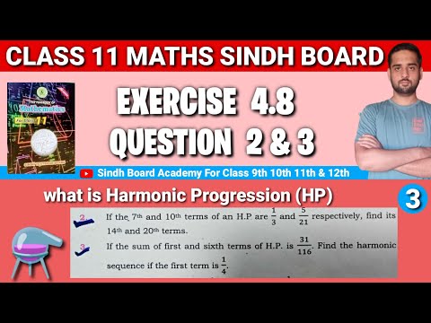 Class 11 Maths Sindh Board Chapter 4 Exercise 4.8 Question 2 & 3
