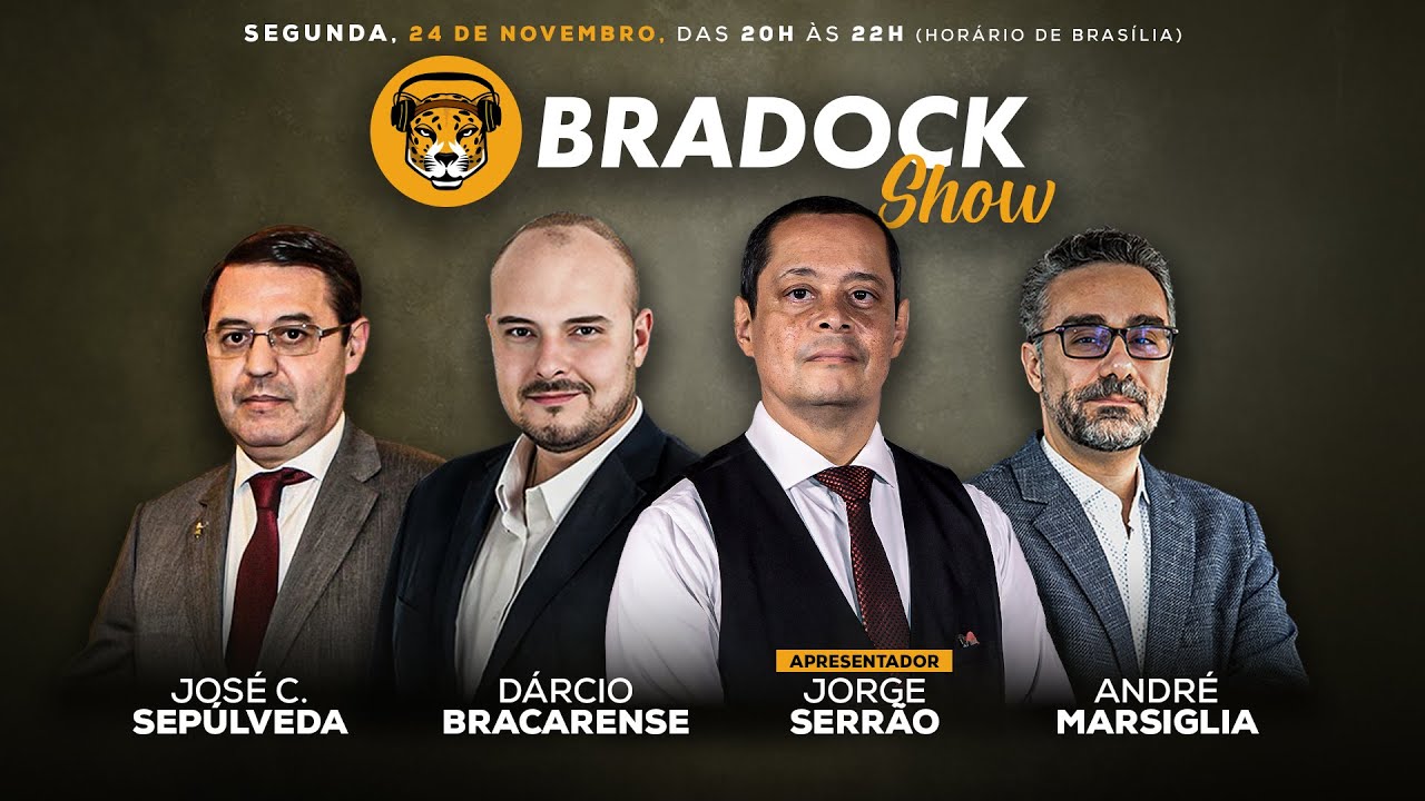 Bradock Show 24/11/25 - Serrão, Dárcio Bracarense, José Sepúlveda e André Marsiglia