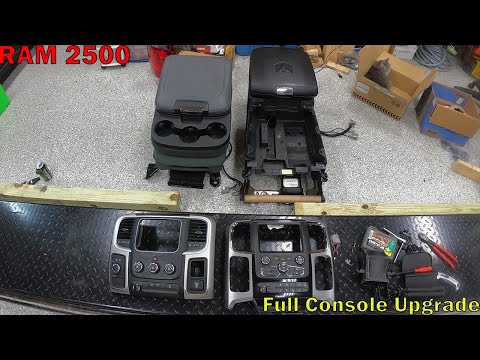 2013-2018 Ram 1500 (2500) 3500 Upgrade From Jump Seat To Full Console Part 1.
