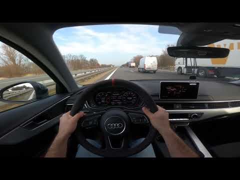AUDI A4 GERMAN AUTOBAHN NOSPEEDLIMIT POV