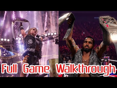 WWE 2K24 MyRise Full Gameplay No Commentary 4K
