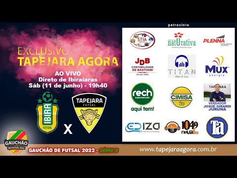 ⚽ Gauchão 2022 - Série "B" - Ibira Futsal  X  Tapejara Futsal