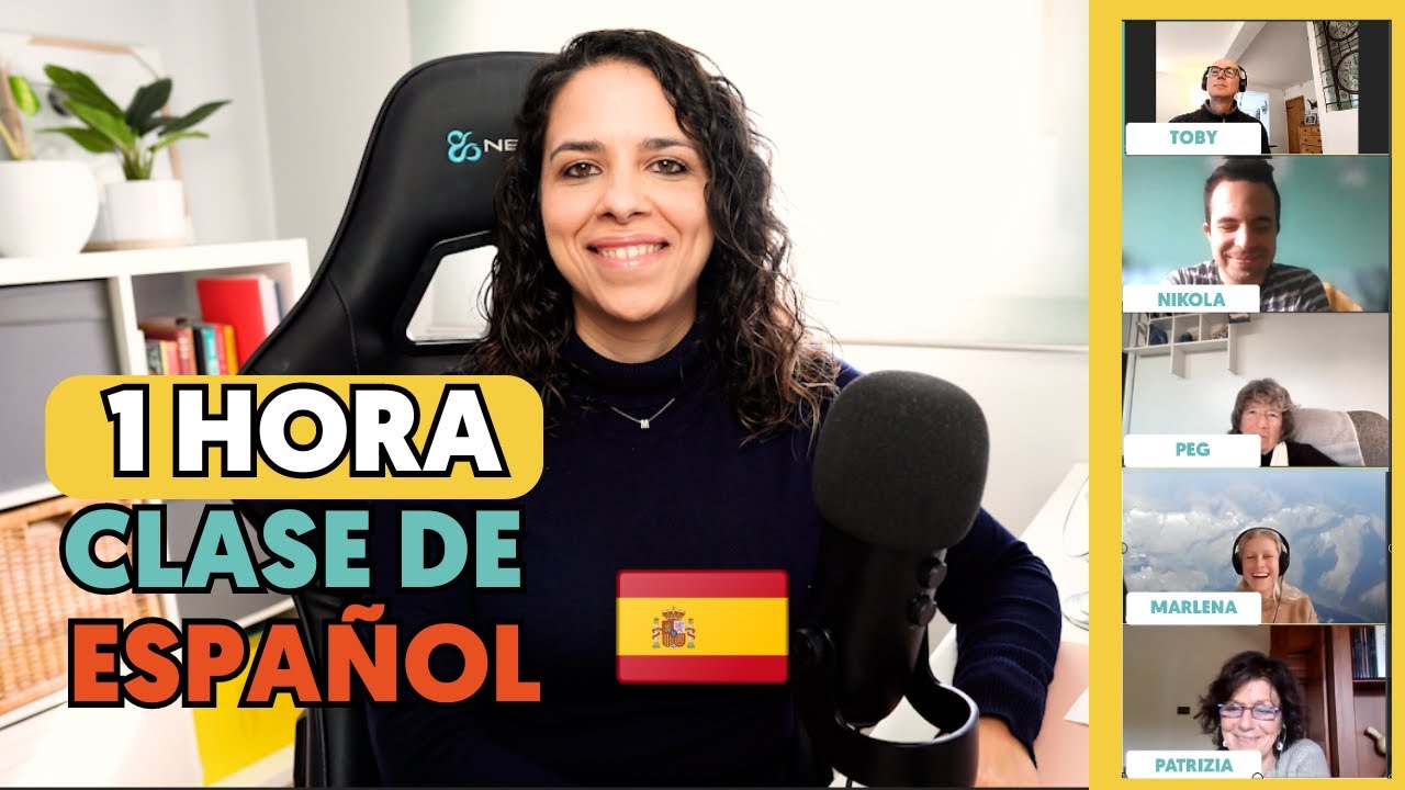 ✏️CLASE DE ESPAÑOL de 1 hora ✏️ | Hablar 1 minuto: conversación, gramática y vocabulario