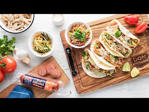 DON Dish of the Day | Tacos with DON® Hungarian salami salsa