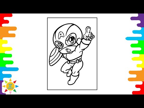 MINI CAPITAN AMERICA Coloring | Avengers Coloring |ROY KNOX x Derpcat - Only You