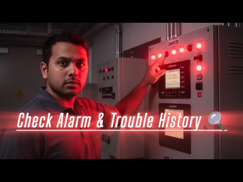 How to Check Fire Alarm/Trouble history in Simplex 4100es Fire Panel - Programming - Fire Alarm