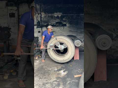 Most Amazing Tyre Retreading Process in Factory #shorts #shortsfeed
