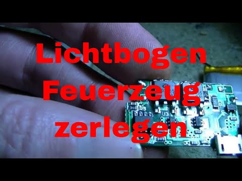 Lichtbogenfeuerzeug zerlegen und kaputt machen - eflose #777