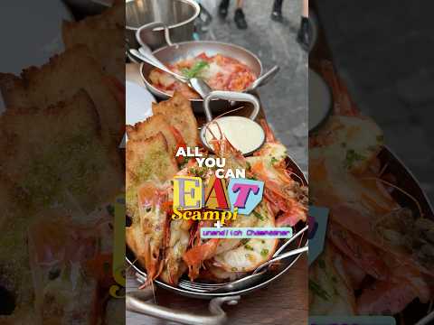 Das LUXURIÖSESTE All you Can Eat der Welt 🍤🥂 #luxus #scampi #champagne
