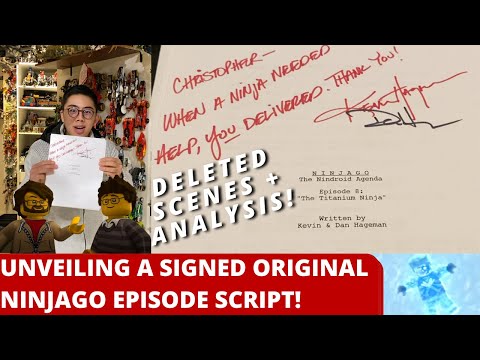 Unveiling a Signed Original Ninjago Script! Deleted Scenes + Analysis of Rebooted/Zane Death!