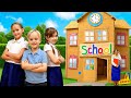 Cardboard School Adventure New Story For Kids