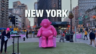 New York City LIVE Manhattan Newest Art Installation Mr.Pink at Flatiron District (January 15, 2026)