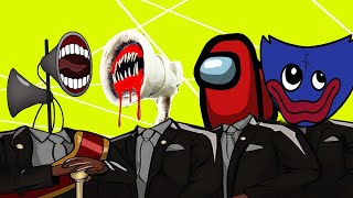 Download lagu Siren Head & Great Mother Megaphone & Among Us & Huggy Wuggy - Coffin Dance Meme Cover mp3