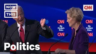 Joe Biden Yells at Elizabeth Warren in Tense Debate Moment | NowThis