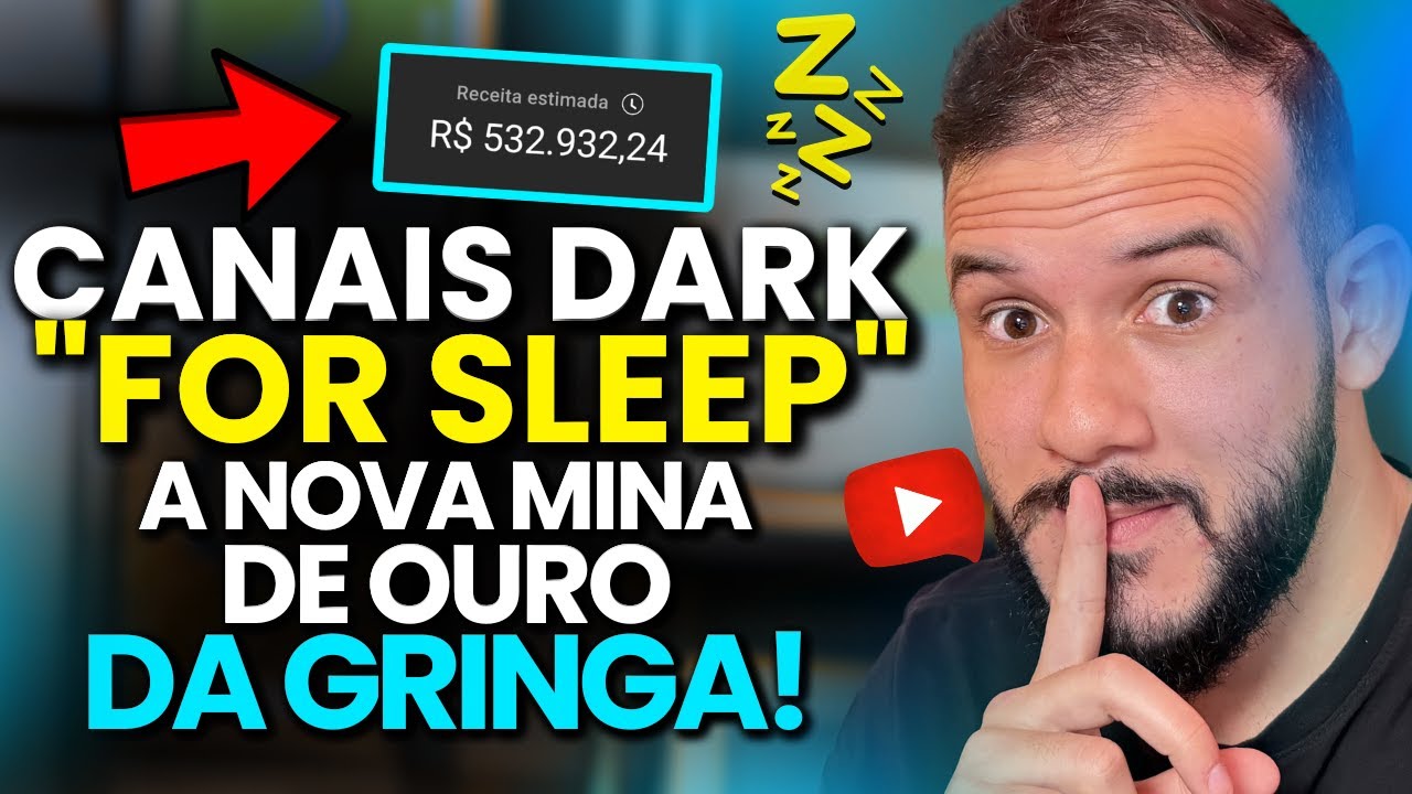 Canal Dark “FOR SLEEP”: A Nova Tendência Gringa para Ganhar dinheiro no Youtube (SEM CONCORRENCIA)