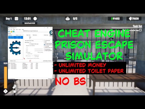 Prison Escape Simulator | Cheat engine tutorial | unlimited money