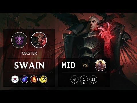 Swain Mid vs Jayce - KR Master Patch 9.7