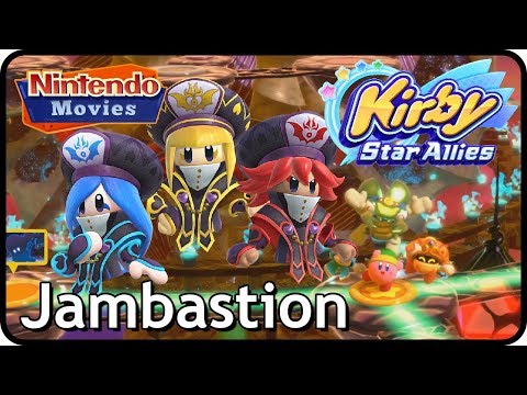 Kirby Star Allies - World 3 - Fortress of Shadows - Jambastion (100%, Multiplayer)