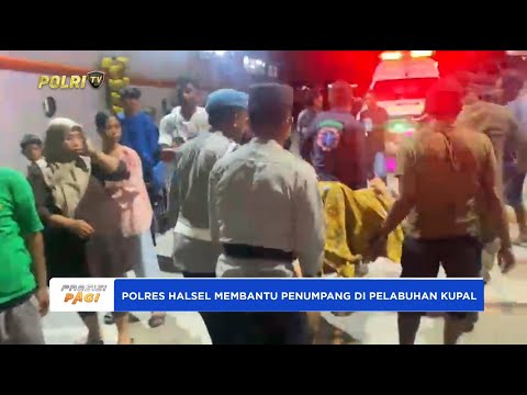 POLRES HALMAHERA SELATAN STERILISASI KAPAL DAN MEMBANTU PENUMPANG DI PELABUHAN KUPAL
