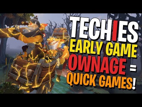 Early Game Ownage = Quick Games as Techies! - DotA 2