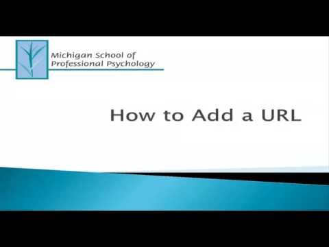 Faculty Moodle Training - How to Add a URL